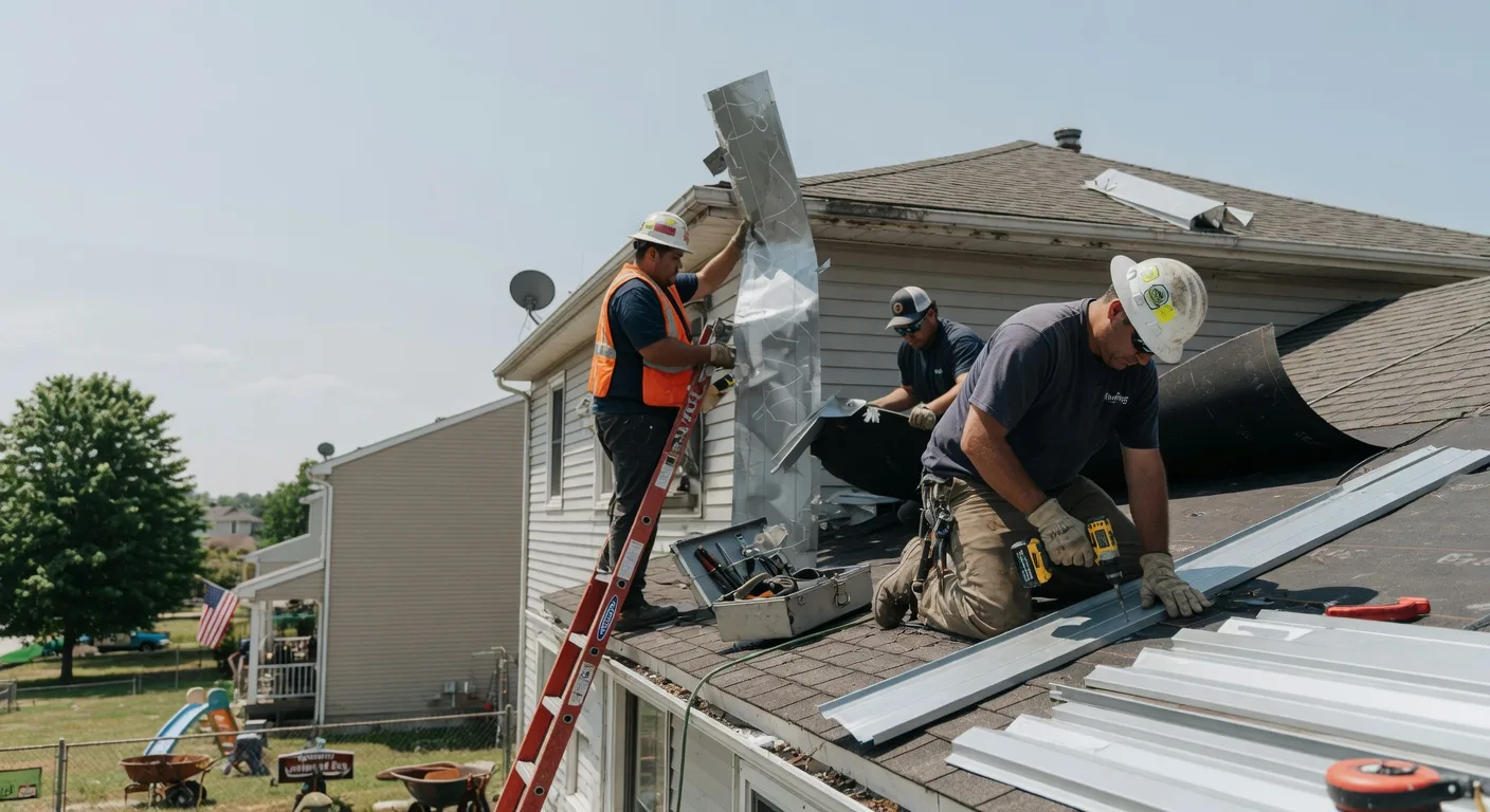 Storm Damage Metal Roof Repair in Paynesville, WV